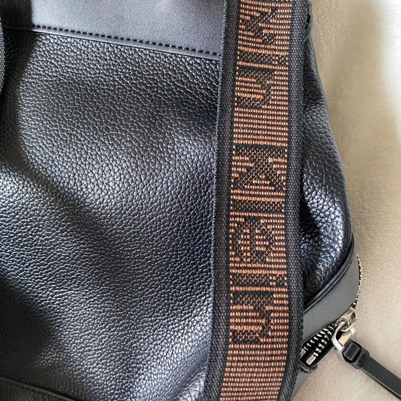 NWOT Calvin Klein Millie Black Backpack Purse with Black and Brown Straps main image 7